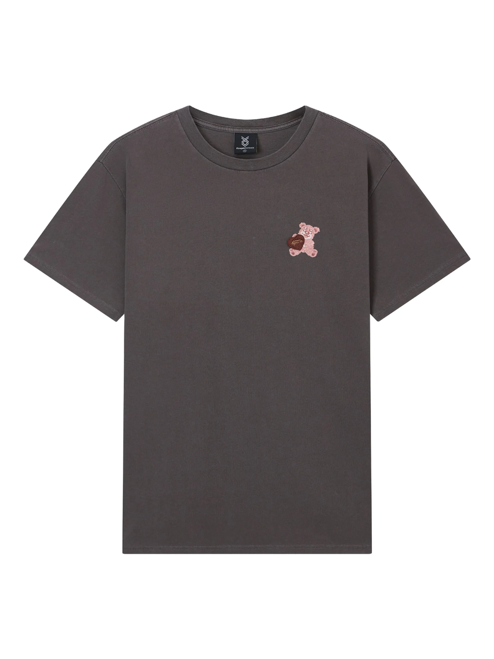 

Футболка с принтом Fingercroxx, серый