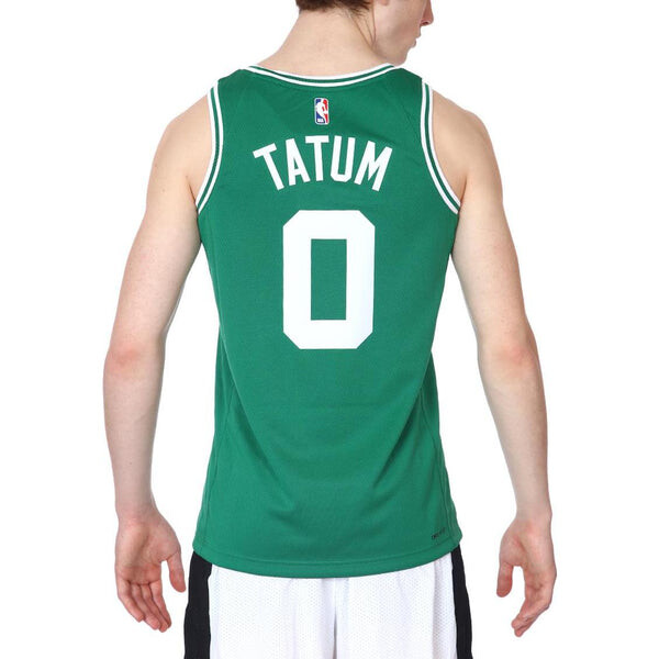Майка Nike NBA Sports Basketball Jersey/Vest SW Fan Edition 20 Season Celtics Team Tatum 0 Green, зеленый — фото 4