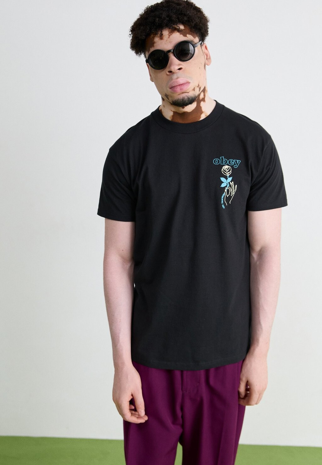 

Футболка с принтом SPRING FORTH Obey Clothing, черный