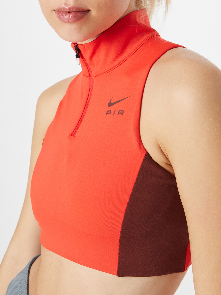 Спортивный бюстгальтер-бралетт NIKE, цвет Burgundy/Orange red — фото 3