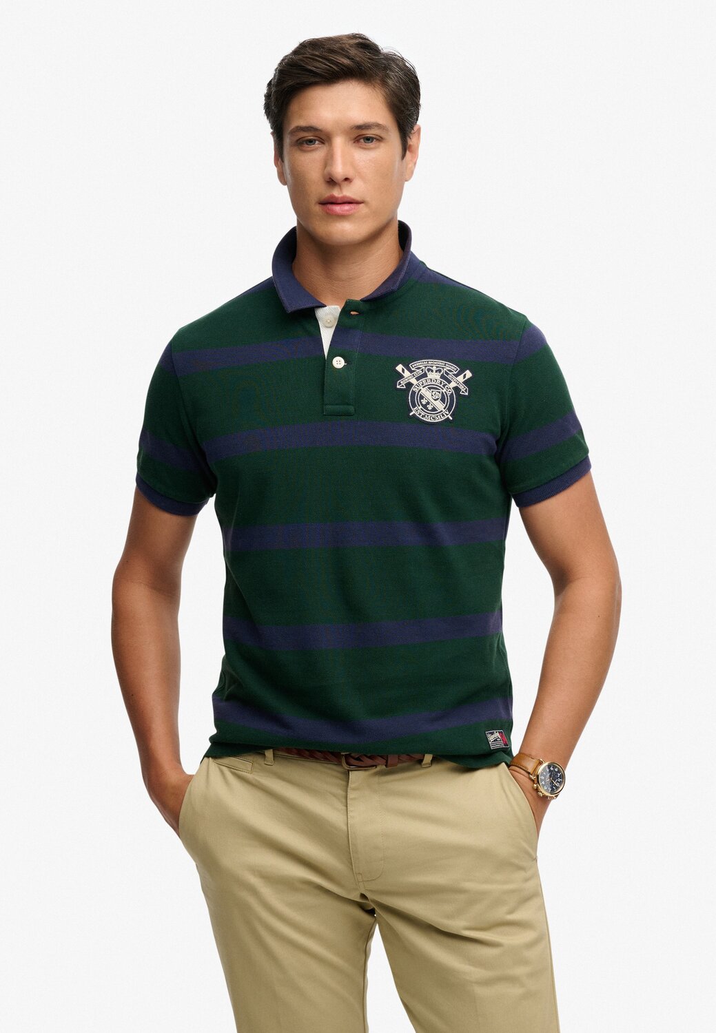 

Superdry & Co Поло в темно-зеленом цвете