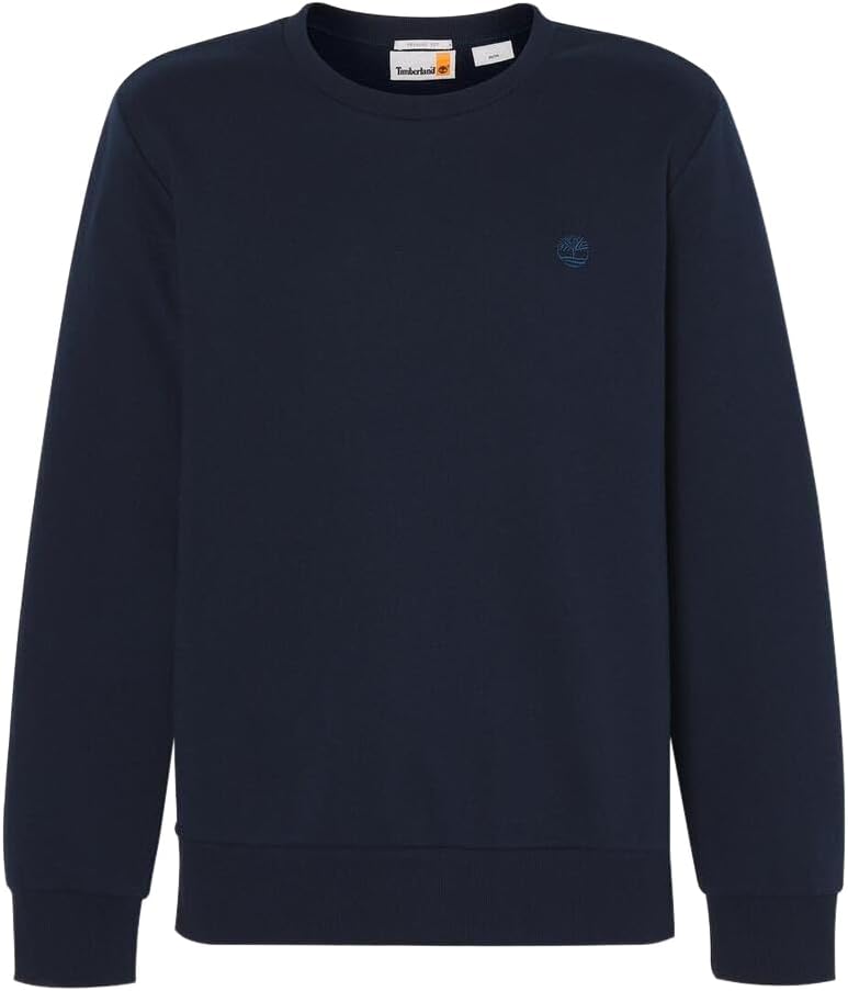 

Мужская толстовка Timberland с круглым вырезом и начесом на спине, темно-синий