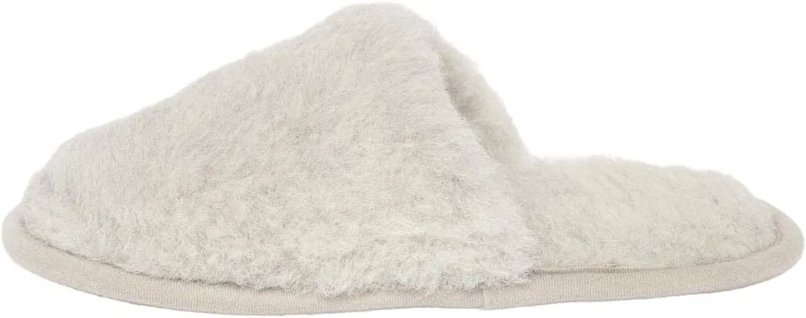 Тапочки Gottstein Curly Alpaca для мужчин и женщин - верх из шерсти альпаки, мягкая шерстяная стелька, прочная подошва из коровьей кожи растительного дубления - естественное тепло, воздухопроницаемость