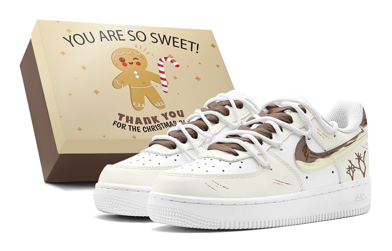 

Nike Кроссовки Air Force 1 с низким верхом, противоскользящие, износостойкие, для скейтбординга, мужские, светло-желтые
