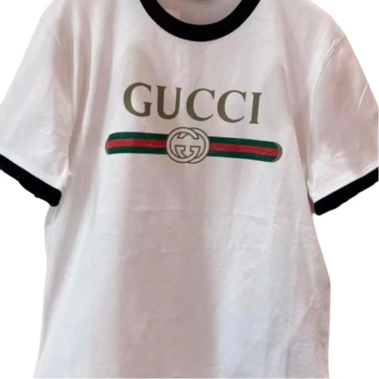Футболка женская White с круглым вырезом, прямой крой GUCCI — фото 3