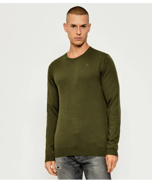 

Шерстяной свитер Slim fit Karl Lagerfeld, зеленый