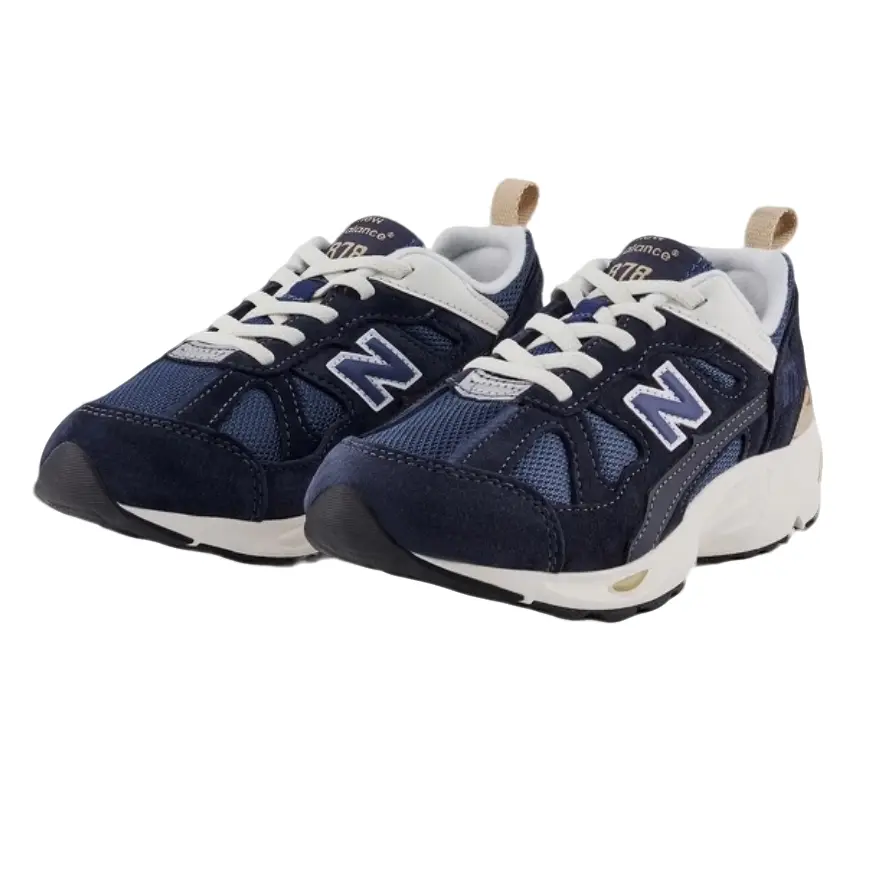 Низкие детские туфли NB 878 для младенцев и малышей New Balance, темно-синий — фото 3