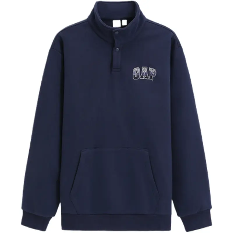 

Толстовка унисекс, воротник-стойка, средней толщины, стандартного размера GAP, marine синий