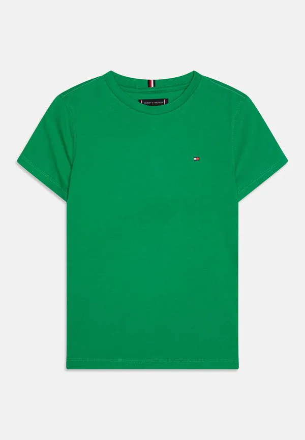 Базовая футболка с круглым вырезом из трикотажа Tommy Hilfiger, Radiant Green — фото 3