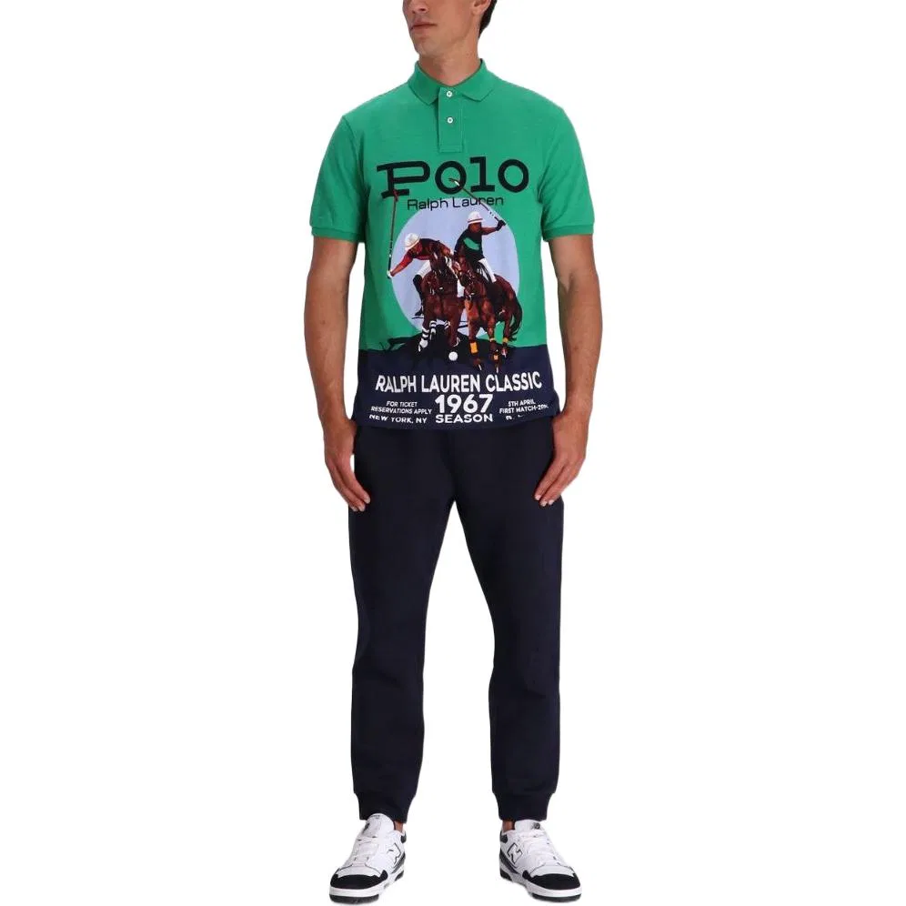 Поло мужское SS23 Green Polo Ralph Lauren — фото 3