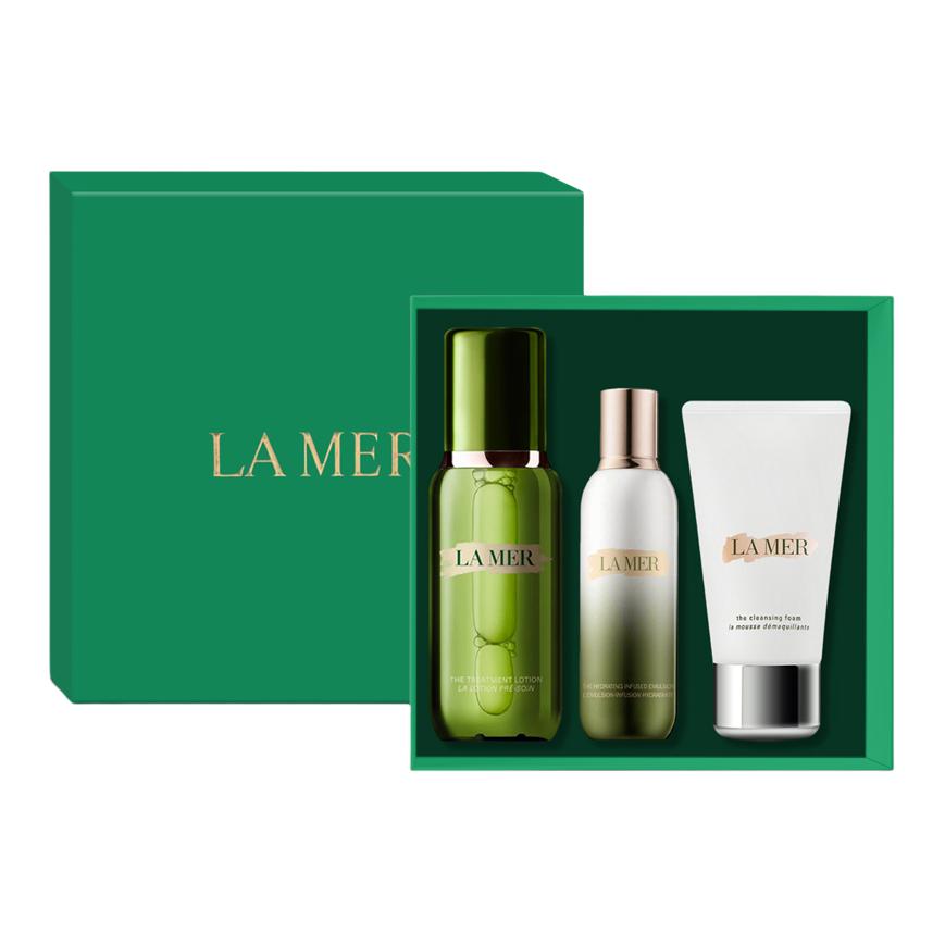 

HAILANZHIMI эссенция лосьон очищающее средство набор для ухода за кожей подтягивающий, увлажняющий, питающий, восстанавливающий набор из трех предметов LA MER