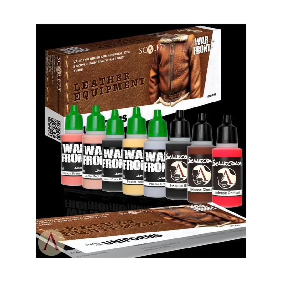 

Кожаное снаряжение — цвета для униформы, Scalecolor - Warfront Paint Sets