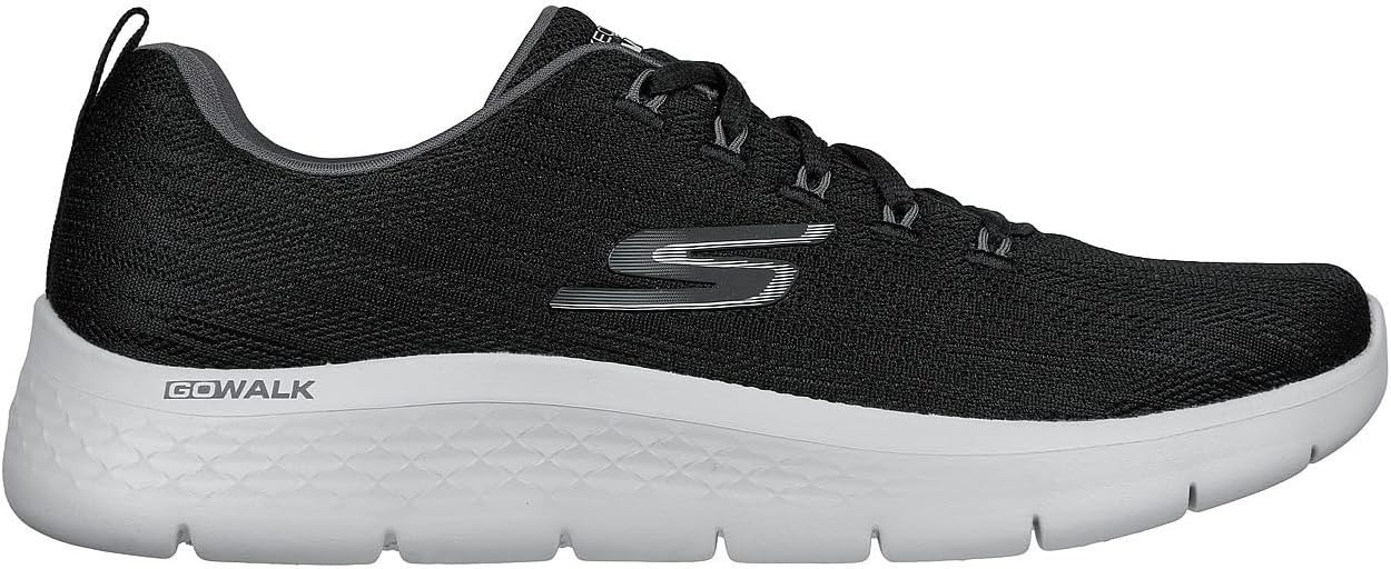 Мужские кроссовки Skechers Go Walk Flex - Independent, черный/серый — фото 3