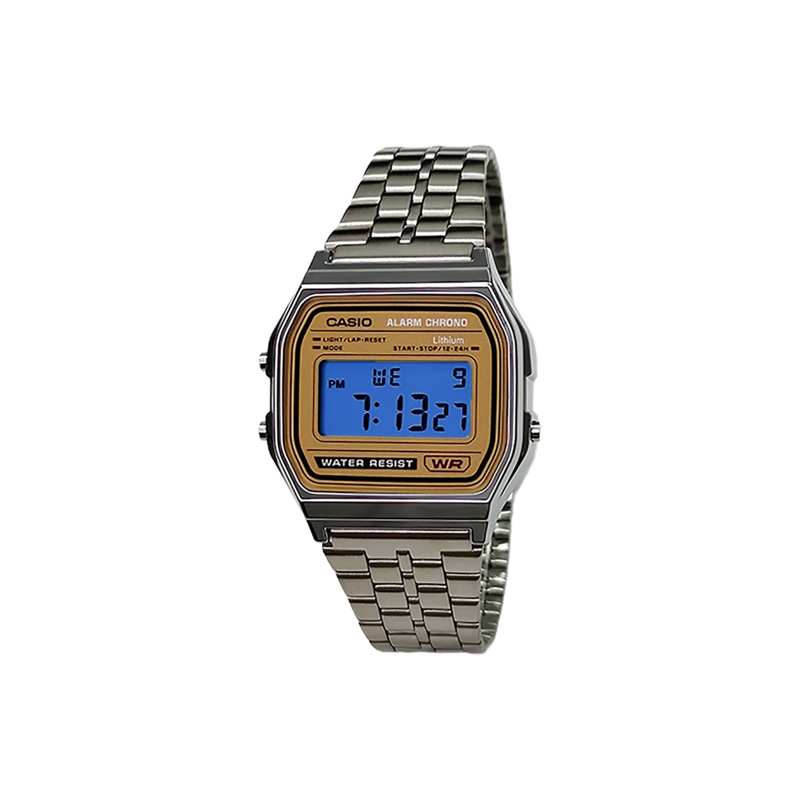

CASIO Часы Retrofit Series Quartz Movement Stainless Steel Strap Watch Men's Watch Gold Dial
