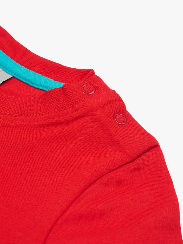 Футболка с аппликацией коалы из органического хлопка baby carsen Frugi, цвет Strawberry/Multi — фото 4