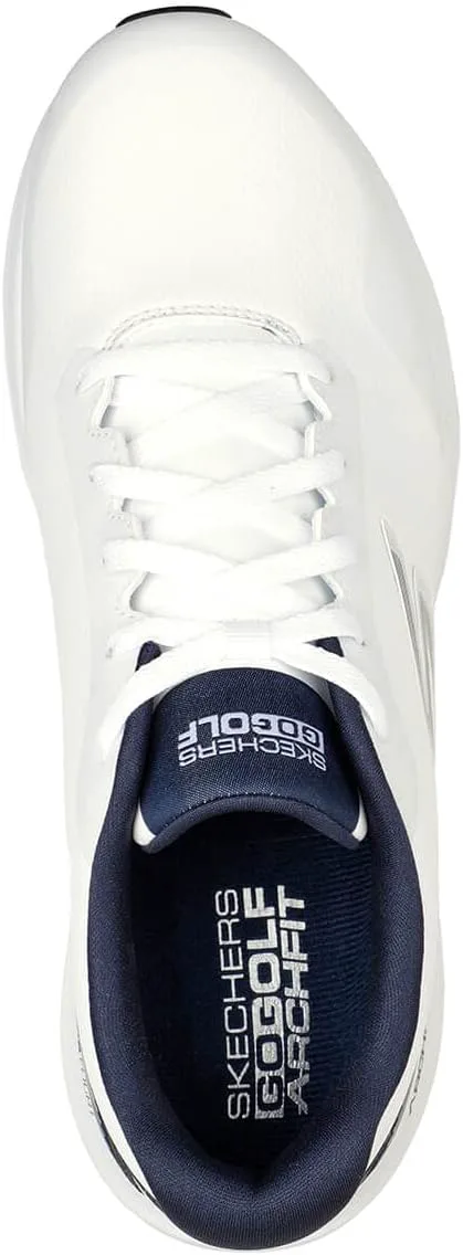 Мужские кроссовки для гольфа Skechers Max 2 Arch Fit водонепроницаемые без шипов, белый/синий — фото 4