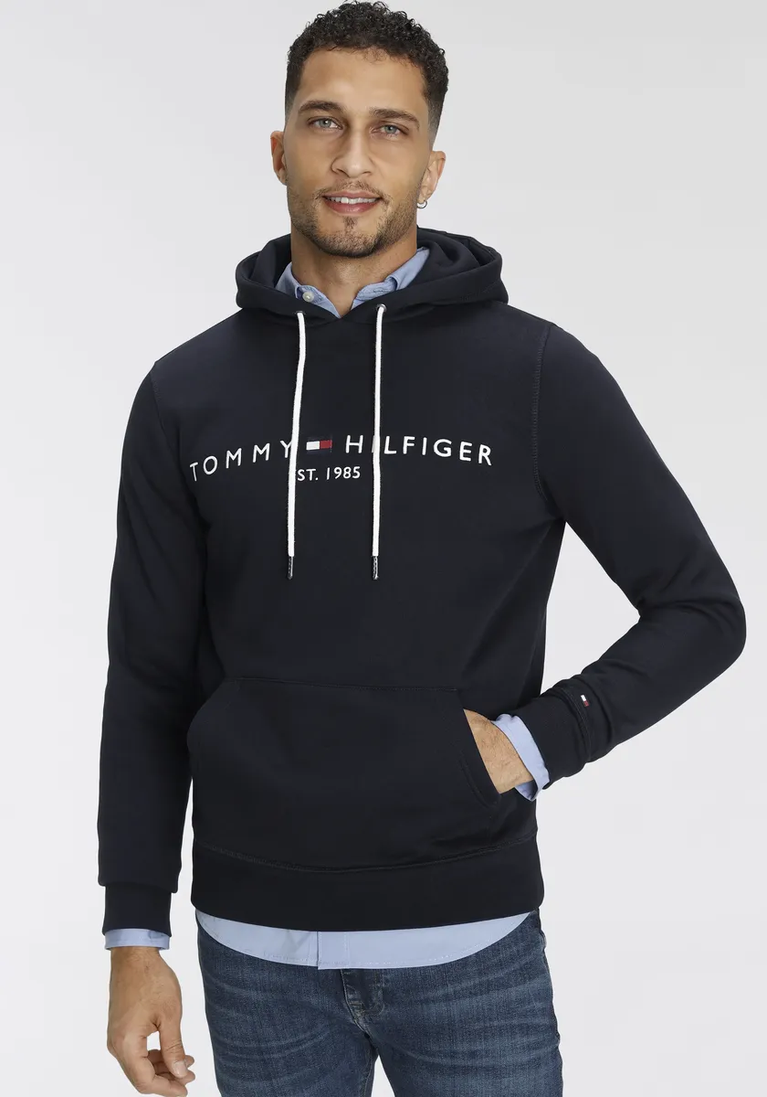 Толстовка с капюшоном Tommy Hilfiger "TOMMY LOGO HOODY", цвет Sky Captain — фото 2