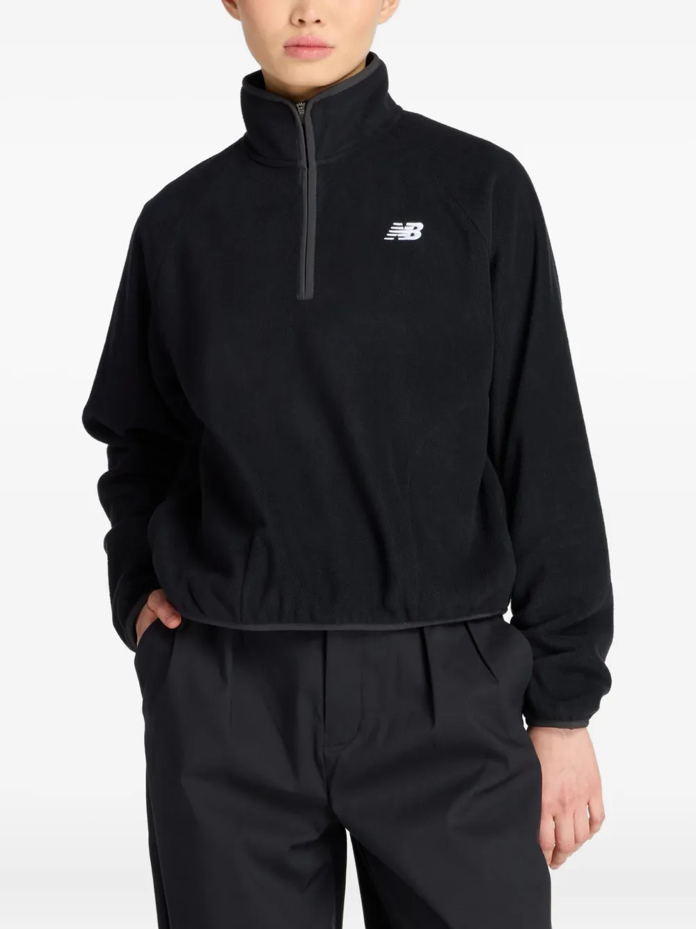 

Толстовка с воротником на молнии New Balance, черный