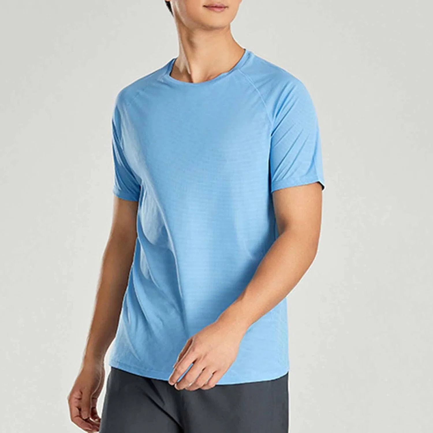 Футболка для бега быстросохнущая Generic, Light Blue — фото 3