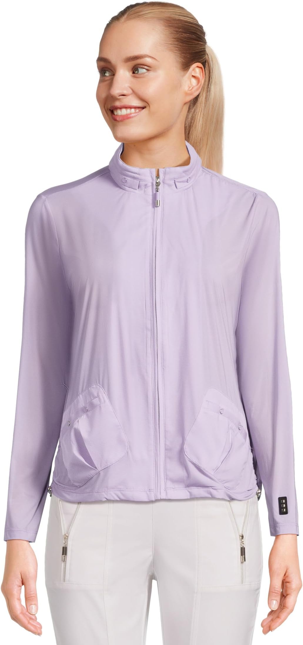 

Женская легкая куртка Sunsense 35 SPF на молнии Jamie Sadock, Lilac Purple