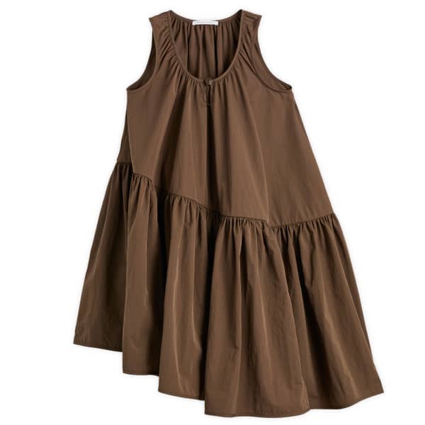 

Мини-Платье Azelia из переработанной тафты Cecilie Bahnsen, Soil Brown