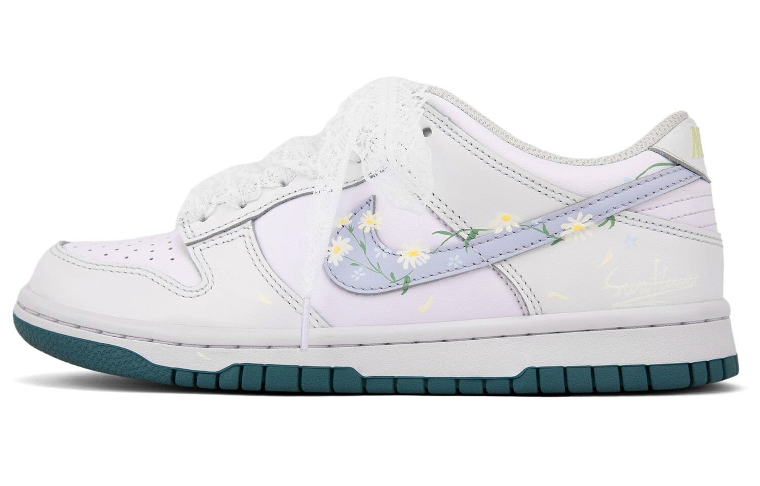 

Кроссовки Nike Dunk Skateboard Shoes Women's Low-Top White, Белый, Кроссовки Nike Dunk Skateboard Shoes Women's Low-Top White
