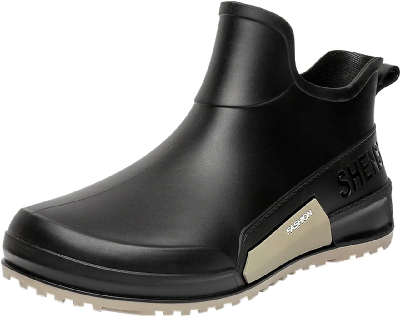 

Ботинки-дождевики на щиколотку для женщин и мужчин, короткие водонепроницаемые, противоскользящие, для работы на улице, садовые, для рыбалки, высокопроизводительные ботинки для фермерских работ, прочные и удобные Generic, черный