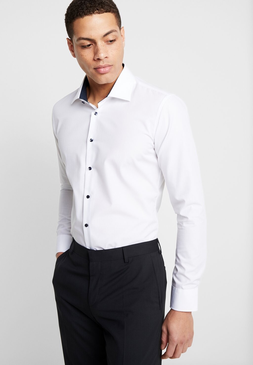 

Классическая рубашка Kent X-Slim Fit Contrast Seidensticker, белый