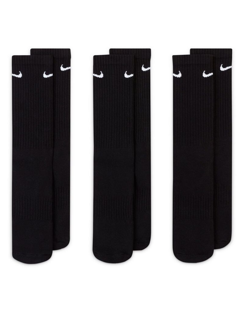 Черные носки Nike Everyday Cushioned из трех пар — фото 4