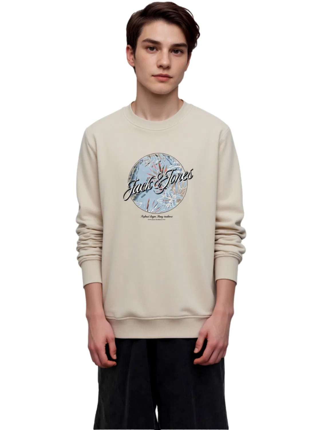 Толстовка 'Honolulu' Jack & Jones Junior, Beige — фото 3