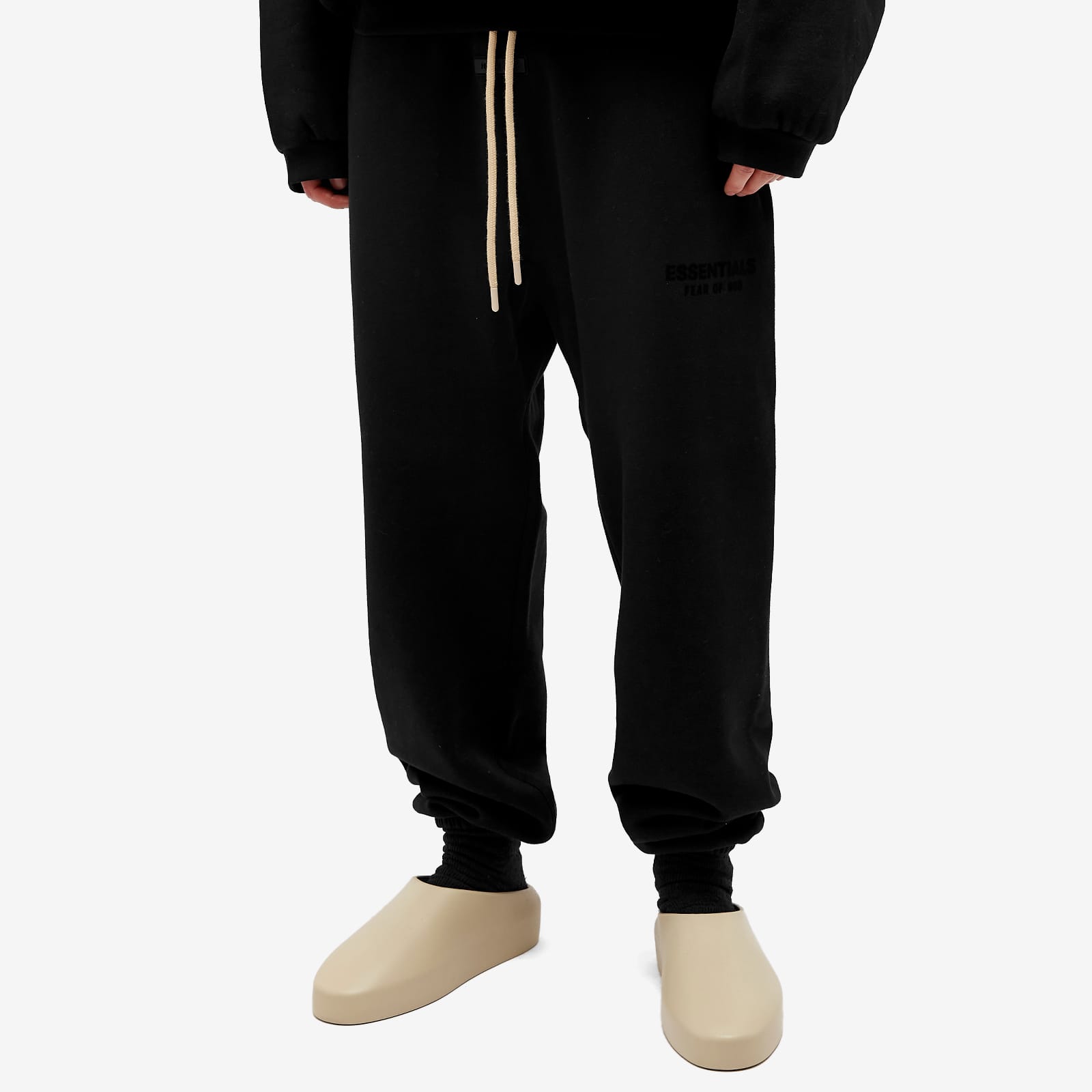Брюки Fear of God Essentials Classic Sweatpant, глубокий черный