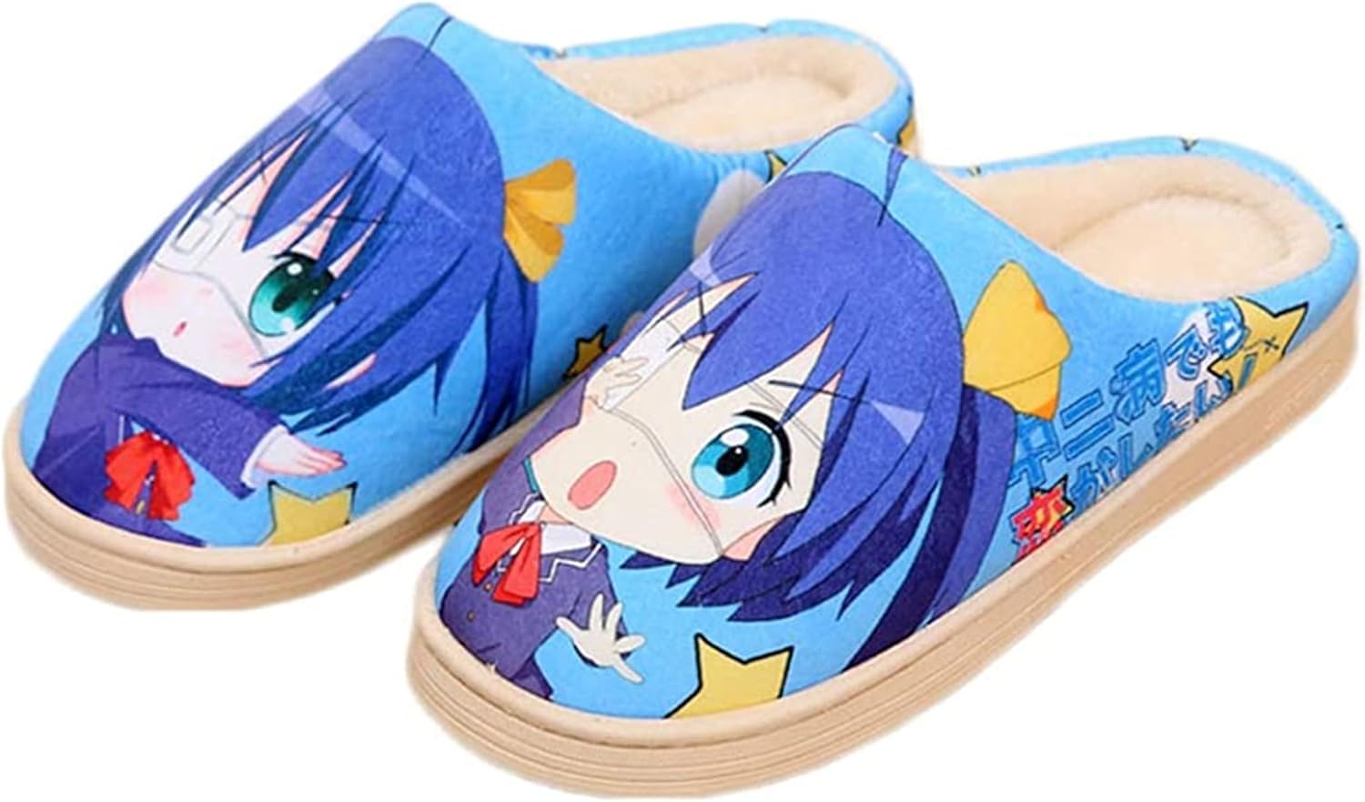 

Домашние тапочки в стиле аниме, мягкие, плюшевые, из пены с эффектом памяти, для мужчин и женщин, зимние, противоскользящие, для дома и улицы, без шнурков Wanhongyue, Color/5