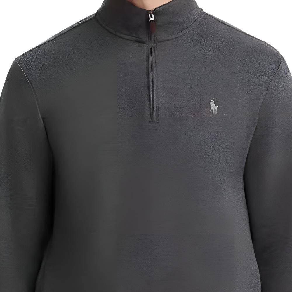 Поло с вышитым пони пуловер Polo Ralph Lauren, серый — фото 4