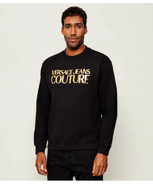 

Толстовка с логотипом Regular fit Versace Jeans Couture, черный