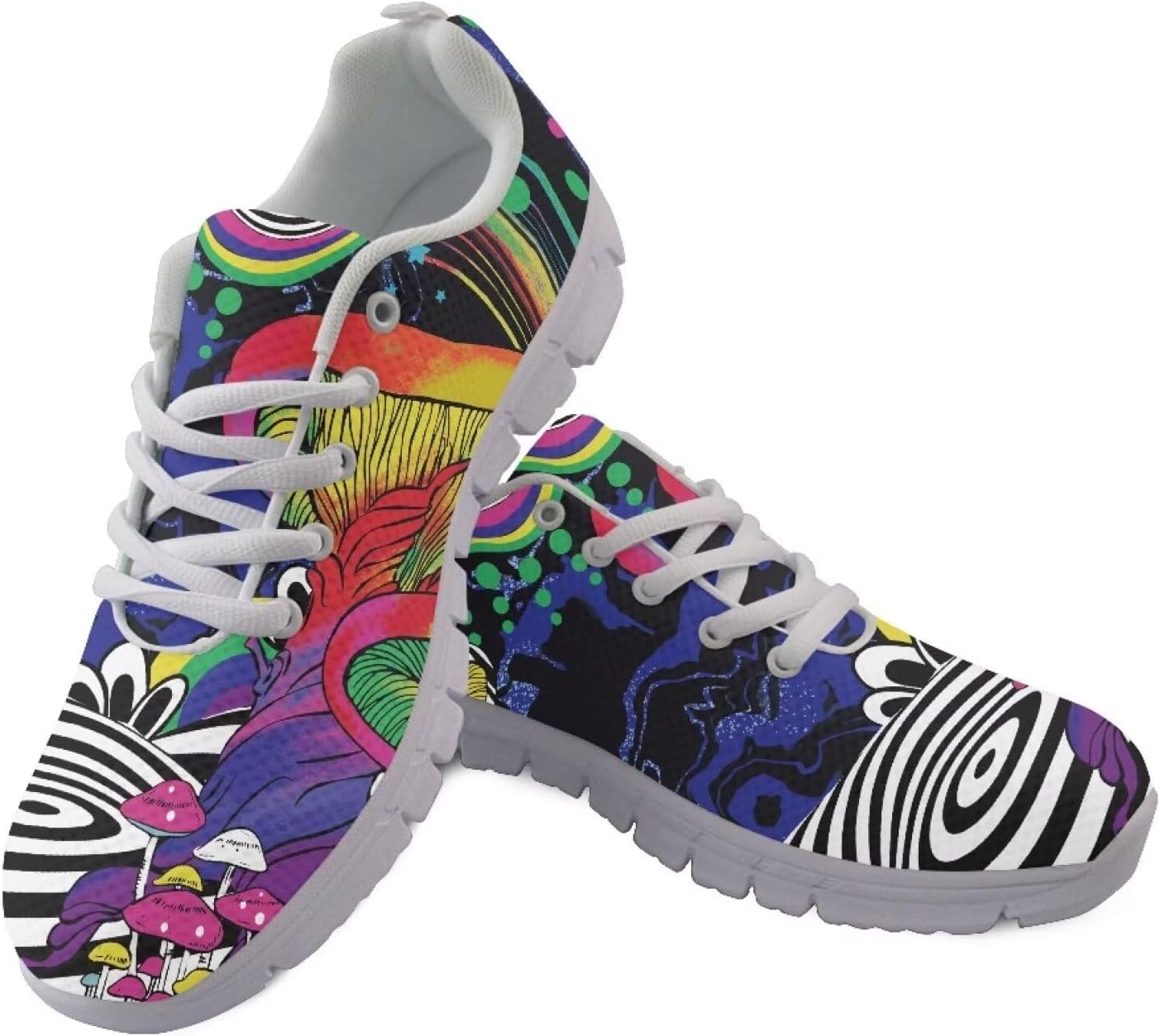 

Мужские легкие прогулочные кроссовки AmzPrint с белой подошвой и анималистическим принтом