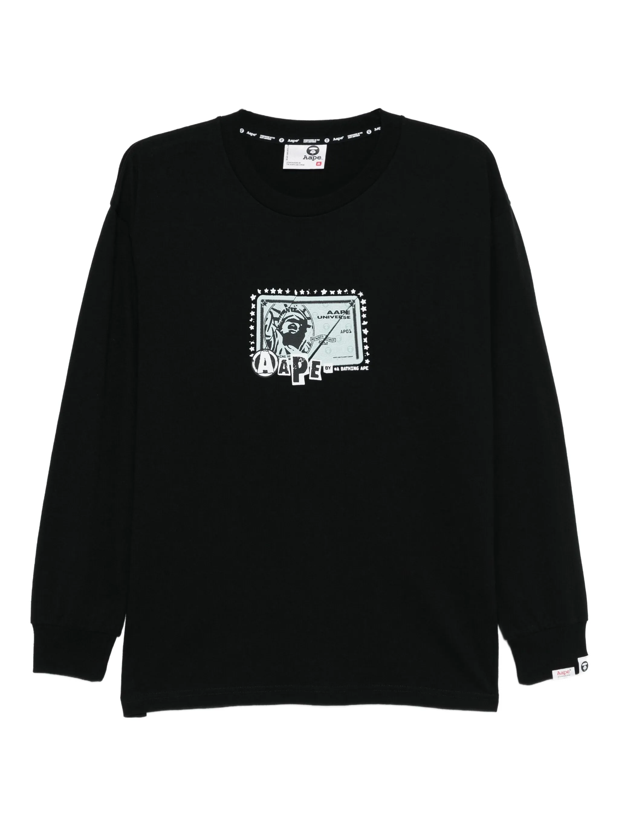 

Футболка с логотипом Aape By A Bathing Ape, черный