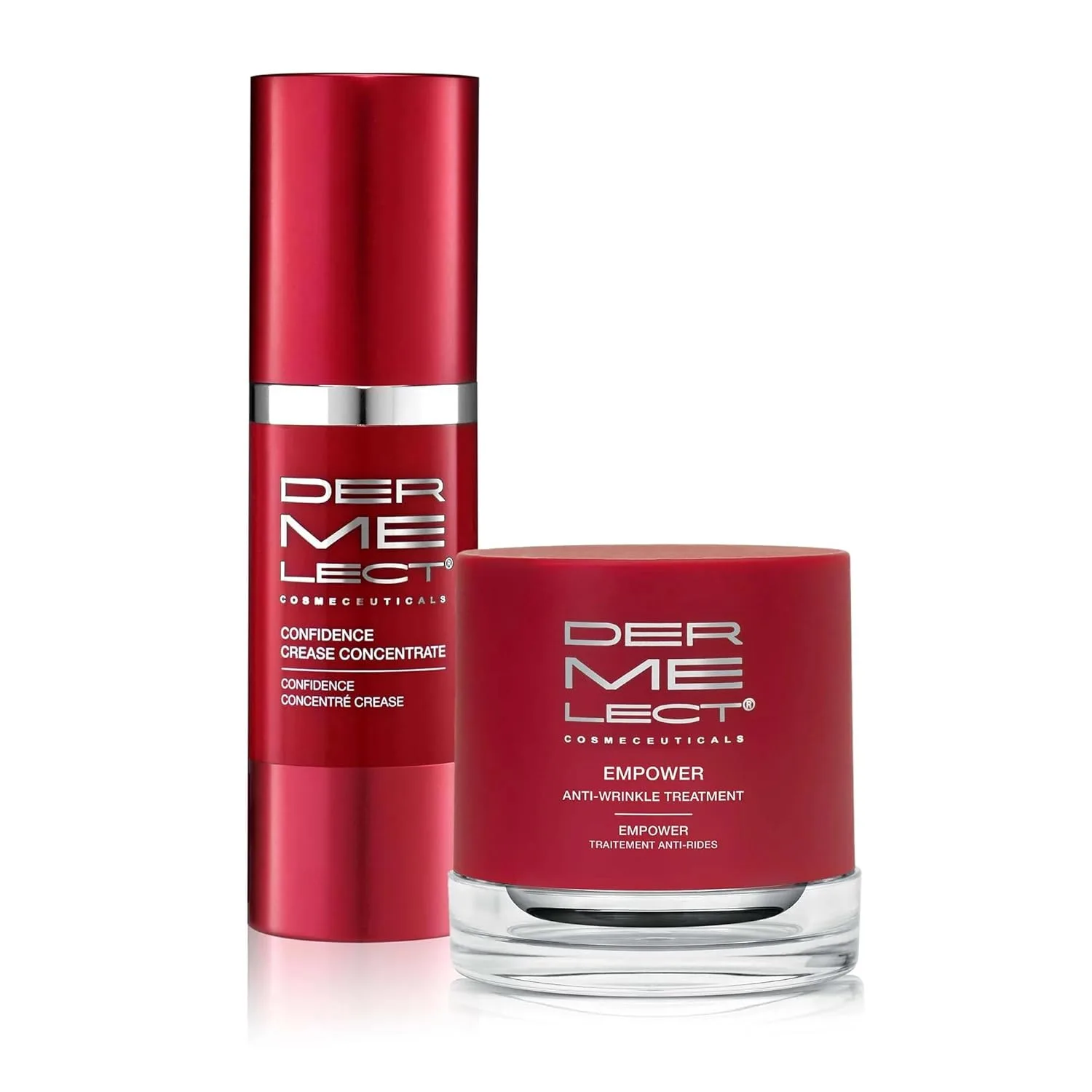 Незаменимый омолаживающий дуэт от Dermelect (концентрат Dermelect Confidence Crease Concentrate и средство против морщин Dermelect Empower Anti-Wrinkle Treatment for Face)