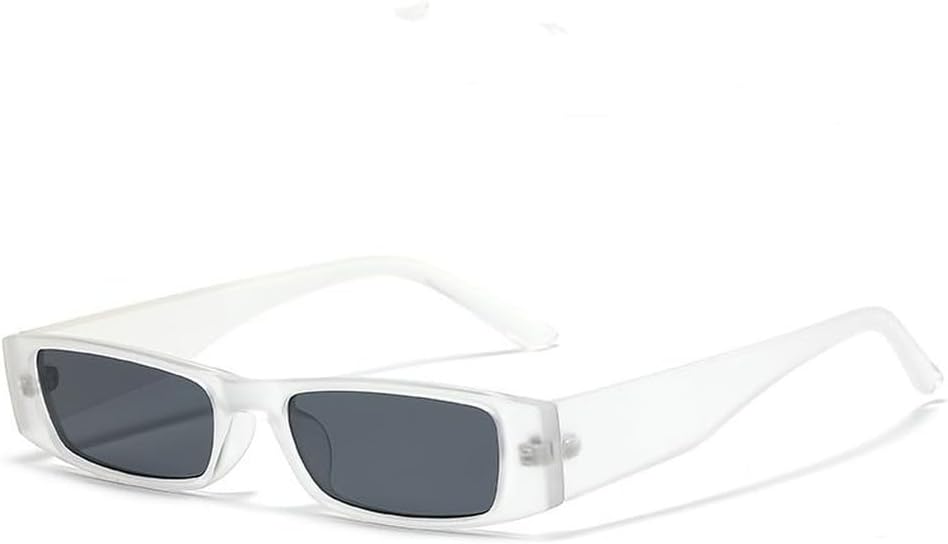 

Ретро-солнцезащитные очки маленького прямоугольного размера для женщин и мужчин, узкая оправа, винтажные солнцезащитные очки с защитой от УФ-излучения UV400 HVTVTLA, Tyj63-4