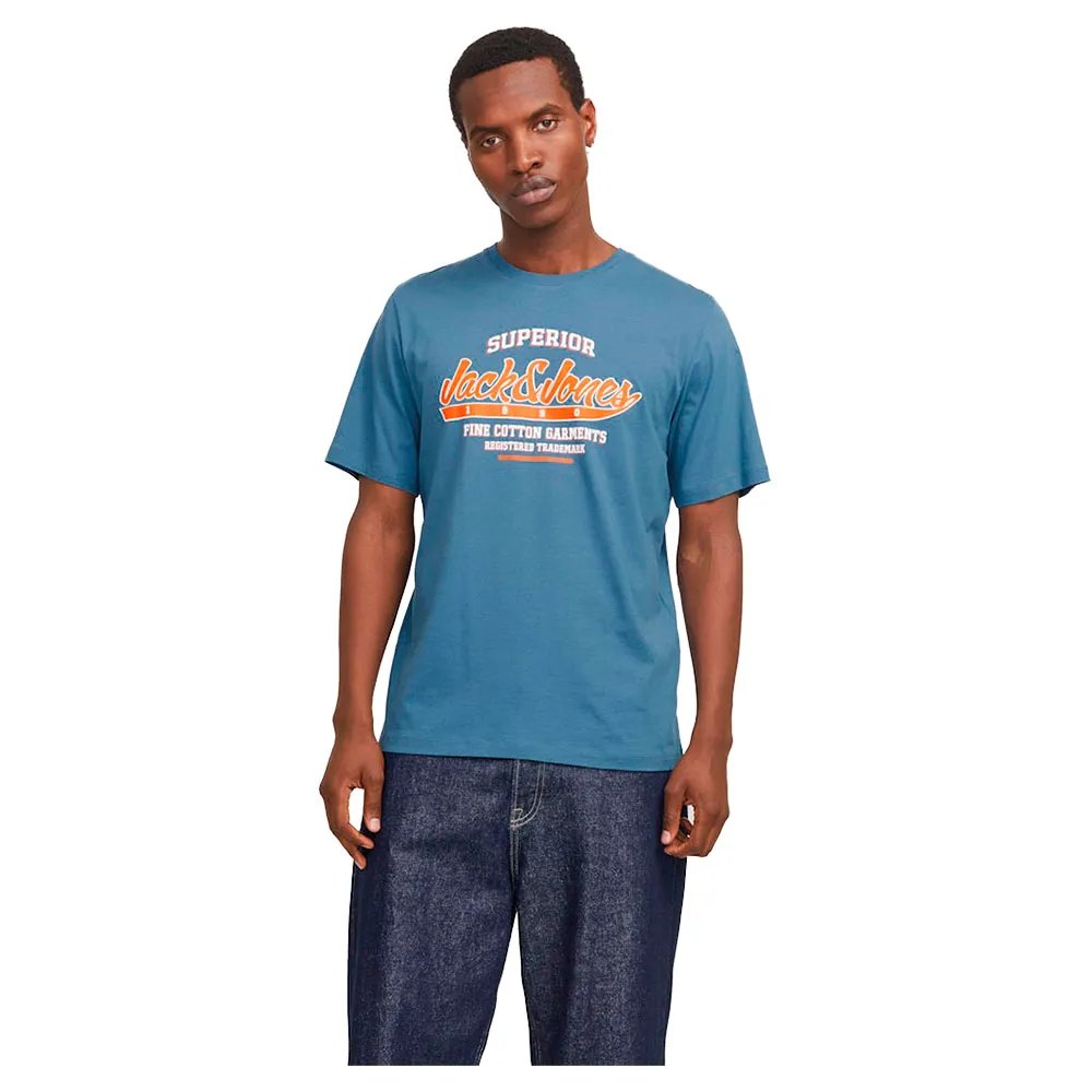 

Футболка с коротким рукавом Jack & Jones Logo, синий