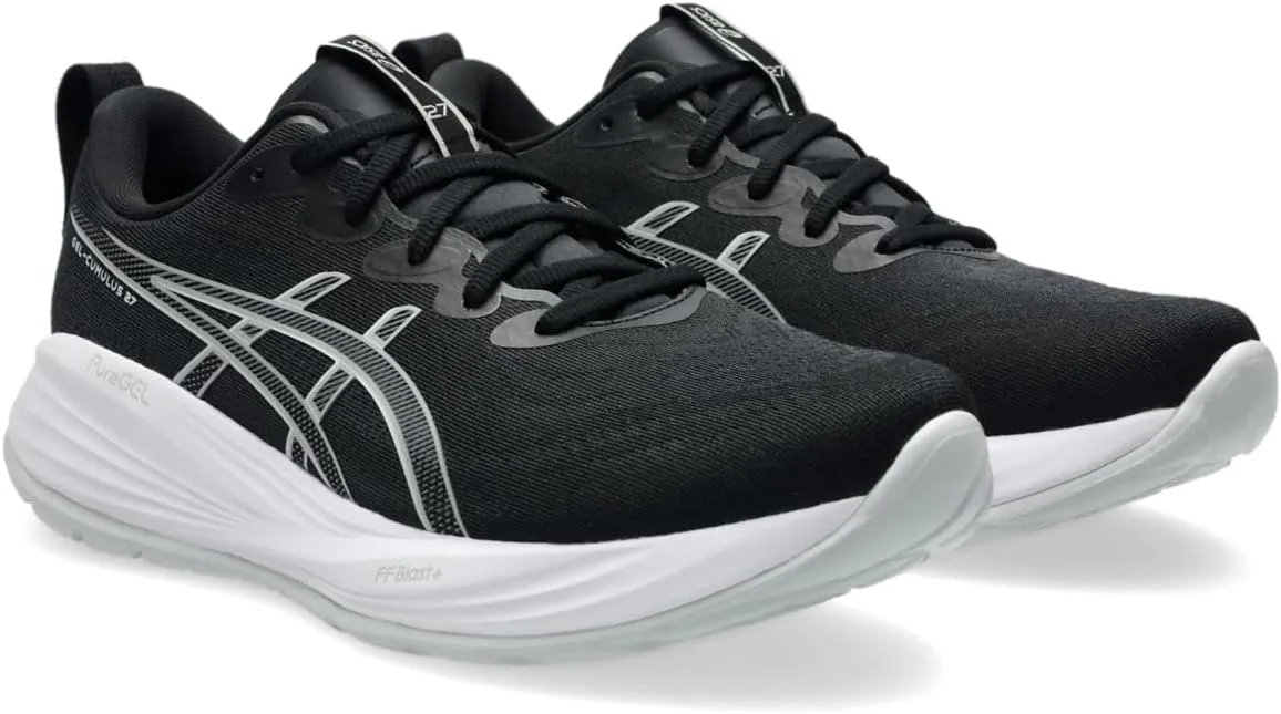 Мужские беговые кроссовки ASICS Gel-Cumulus 27, цвет Glacier Grey/Mid Grey, черный — фото 2