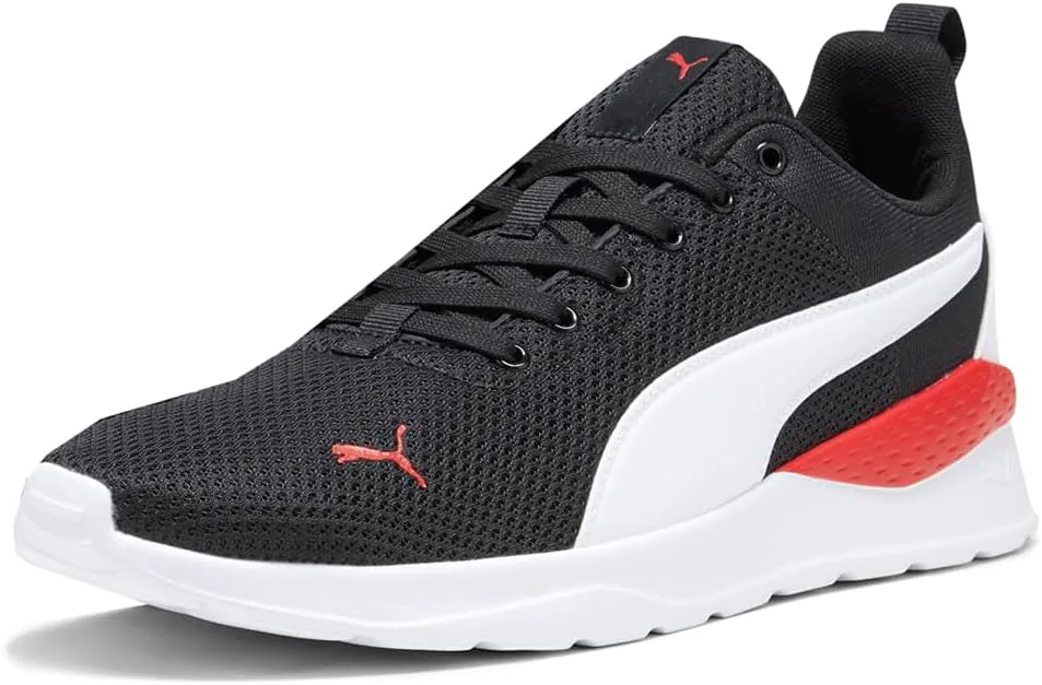 Мужские кроссовки PUMA Anzarun Lite с шнуровкой для повседневной носки - черные, черный — фото 2