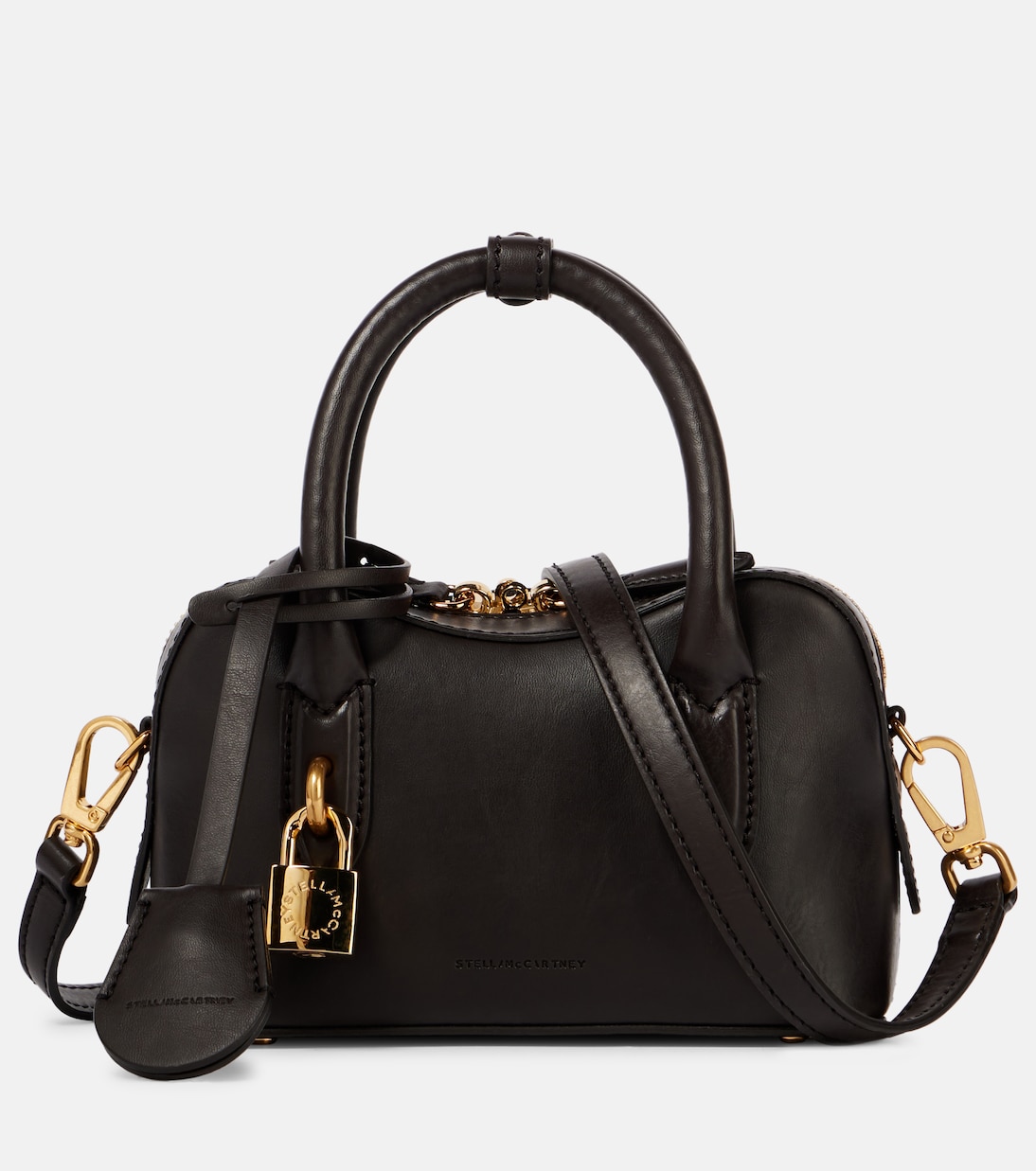 

Рюкзак через плечо Ryder Mini из искусственной замши Stella McCartney, Dark Espresso