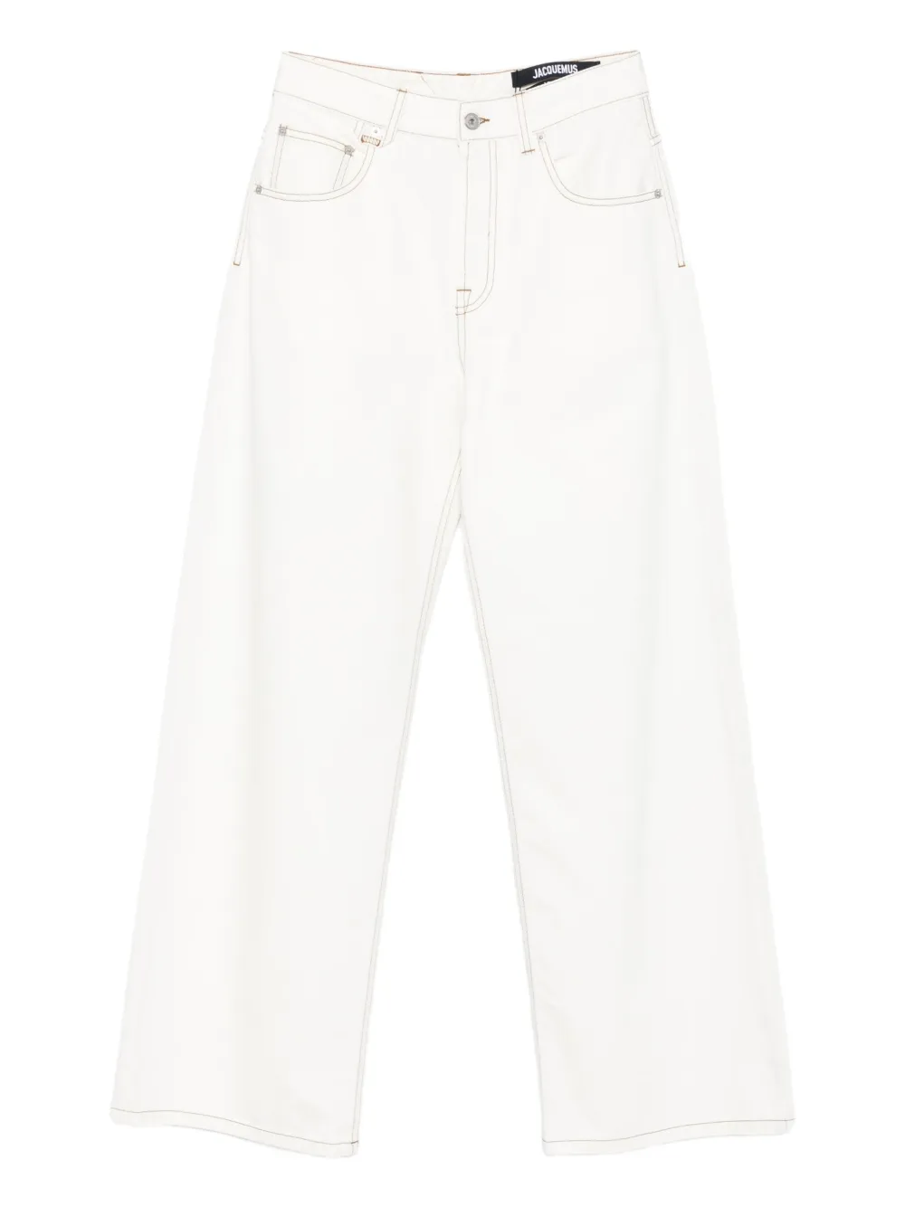 

Джинсы с декоративной строчкой JACQUEMUS, белый
