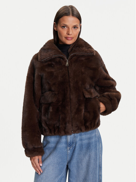 

Шуба regular fit Alba GV102N Kontatto, коричневый
