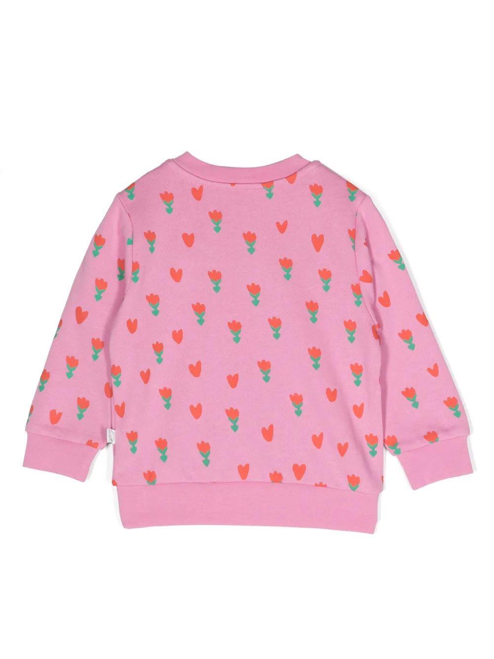 Толстовка из органического хлопка с принтом Stella Mccartney Kids, розовый — фото 2