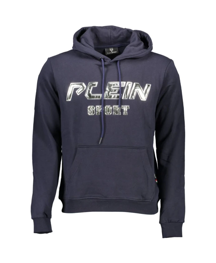 

Синяя хлопковая толстовка Plein Sport, синий