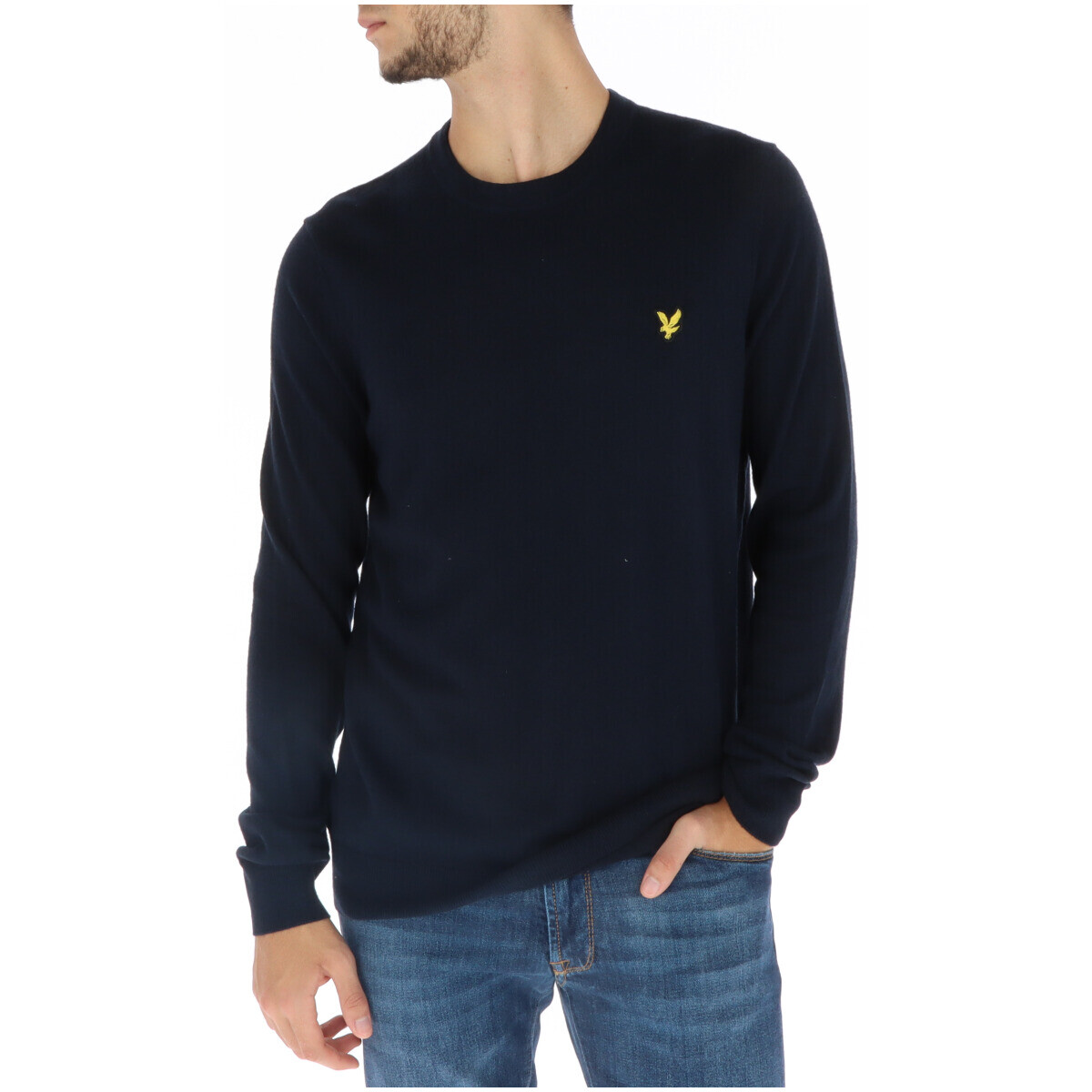 

Джемпер Lyle & Scott с круглым вырезом, синий