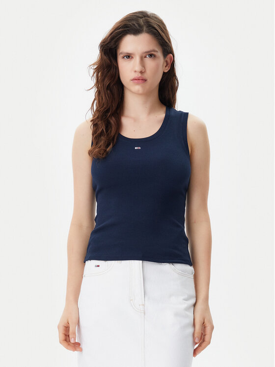

Топ облегающего кроя Essential DW0DW20673 Tommy Jeans, синий