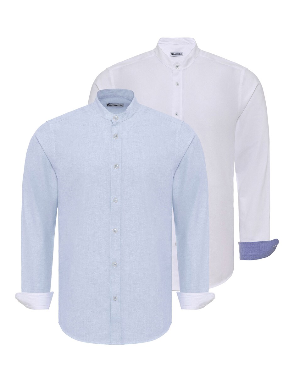 

Повседневная рубашка Dandalo Regular fit Button Up Shirt, цвет blue/white