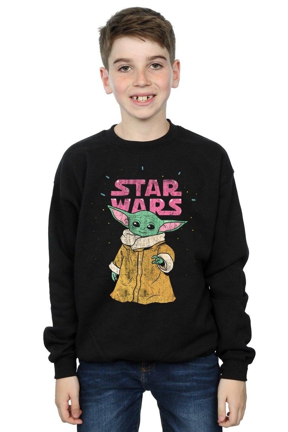 

Толстовка The Mandalorian The Child Star Wars, черный